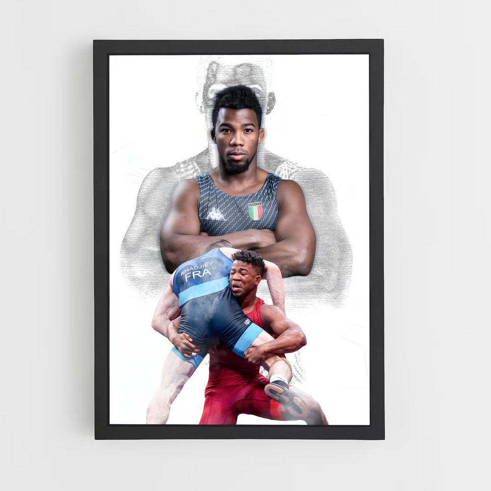 Poster Frank chamizo – affiche Lutte (vue 2)